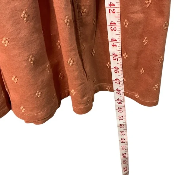 OLD NAVY Cotton Blend Midi Tiered Dress Long Balloon Sleeves Smocked Top Sz L - Picture 6 of 9